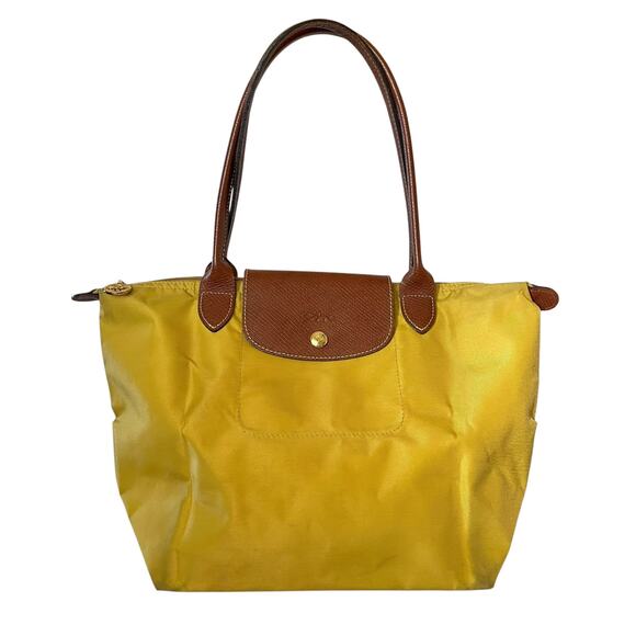 Longchamp Le Pliage Original M Curry Small Shopping Modele Depose Tote Bag - Picture 1 of 14